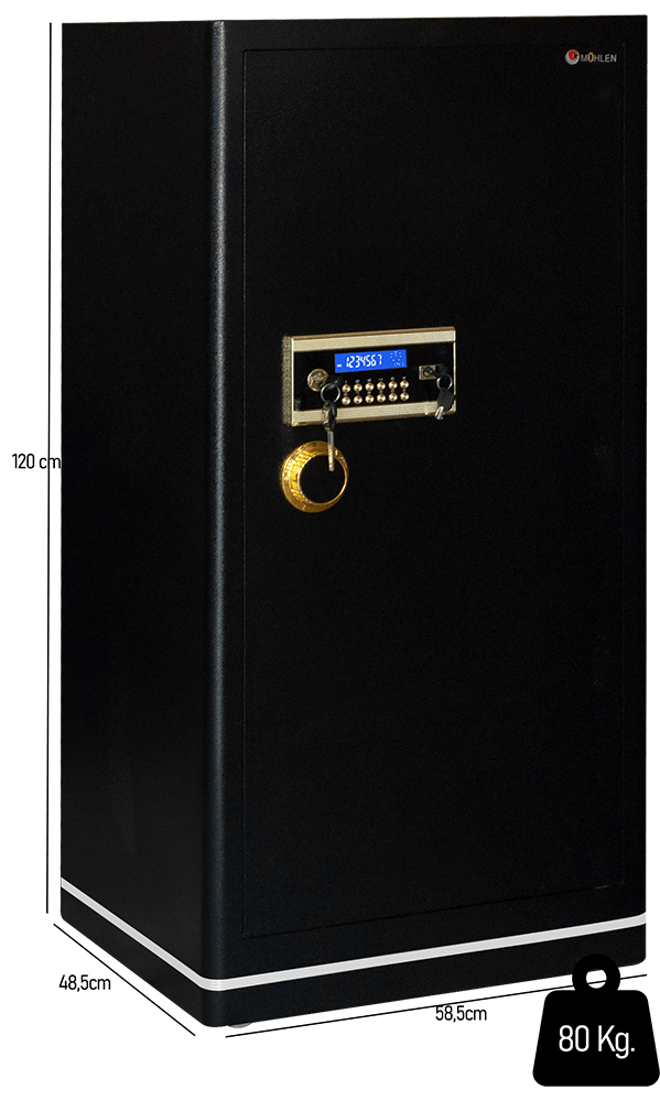 MÜHLEN Grand Safe Box 120H | Büyük Boy Şifreli & Anahtarlı Çelik Kasa #2