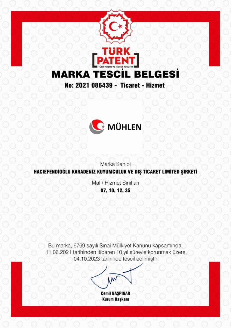 Sertifikalar Karadeniz Dış Ticaret | HTM ve MÜHLEN Ofis Makineleri | Sertifikalar