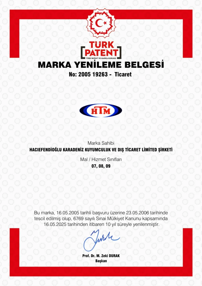Certificates Karadeniz Dış Ticaret | Certificates